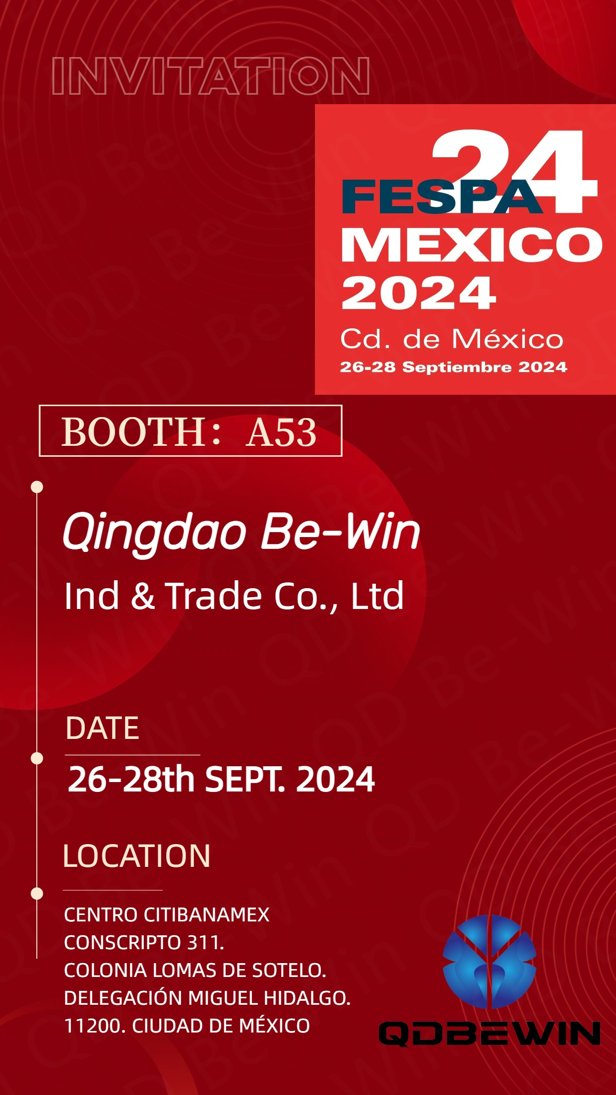 Qingdao Be-Win Ind & Trade Co., Ltd برای به نمایش گذاشتن ورق های اکریلیک، صفحات فوم پی وی سی، و پانل های کامپوزیت آلومینیومی در FESPA 2024 مکزیک